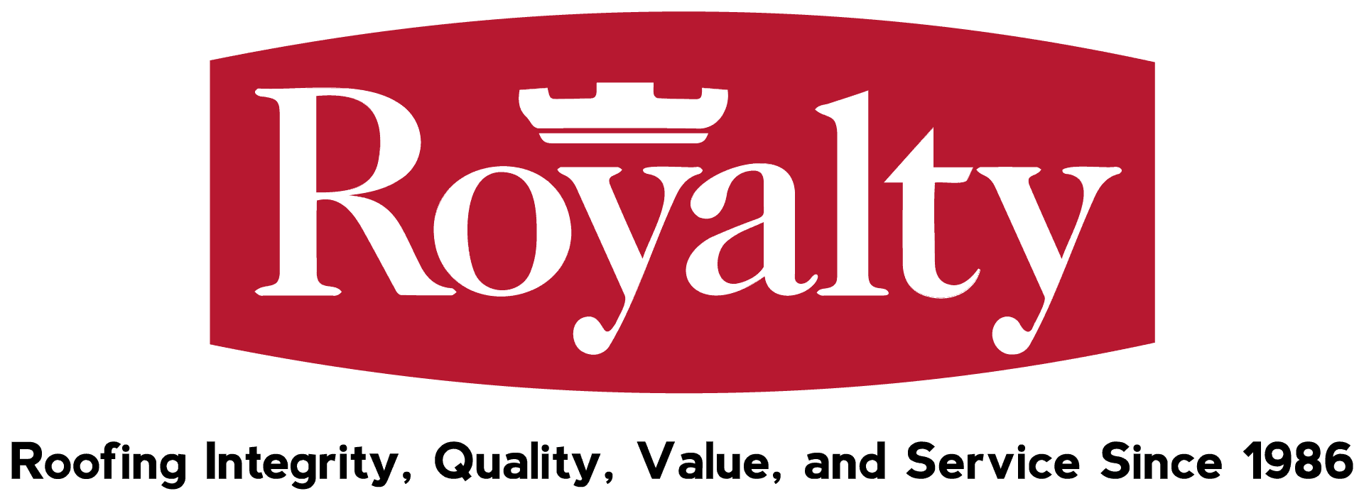 royalty roofing logo with text 