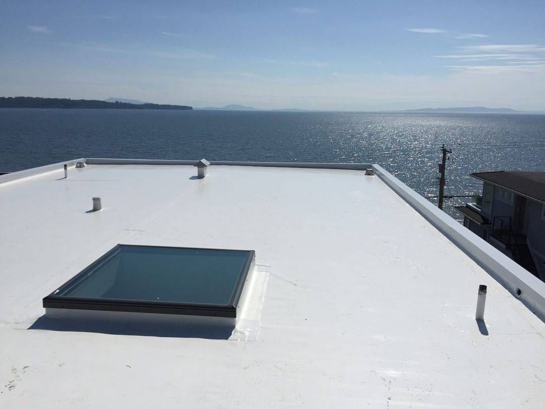 after image of flat roof replacement in Florida