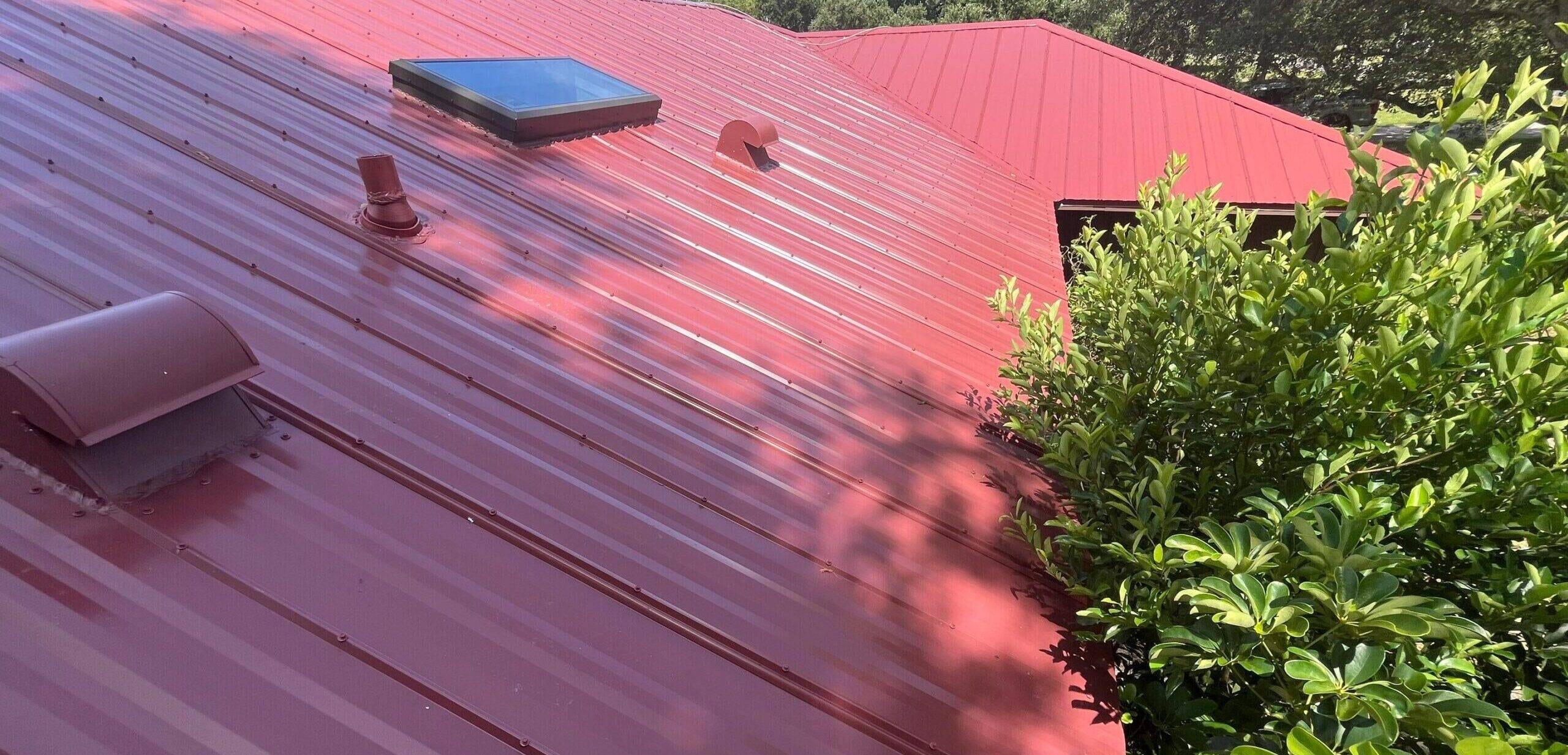 newly installed standing seam metal roof in apopka florida