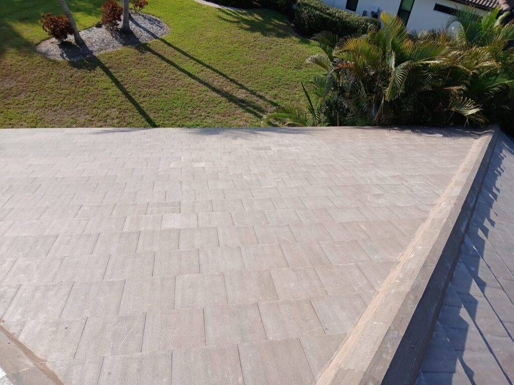 slate tile roof after replacement