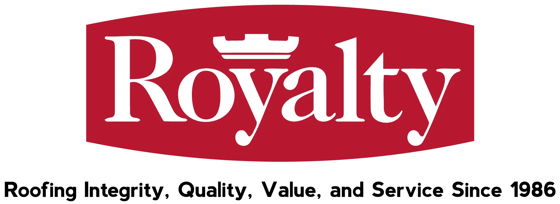 royalty roofing logo with text 